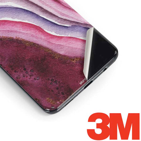 Plum Watercolor Geode Galaxy S9 Skin